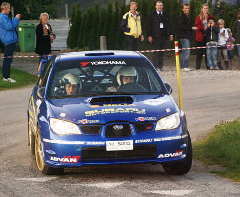Max Christensen og Dorthe Ravn kørte en flot DM-rallysemifinale på Fyn.